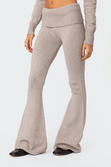 Desiree Knitted Low Rise Fold Over Pants