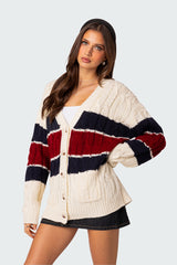 Tinsley Oversized Cable Knit Cardigan