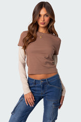 Mood Layered Long Sleeve T Shirt