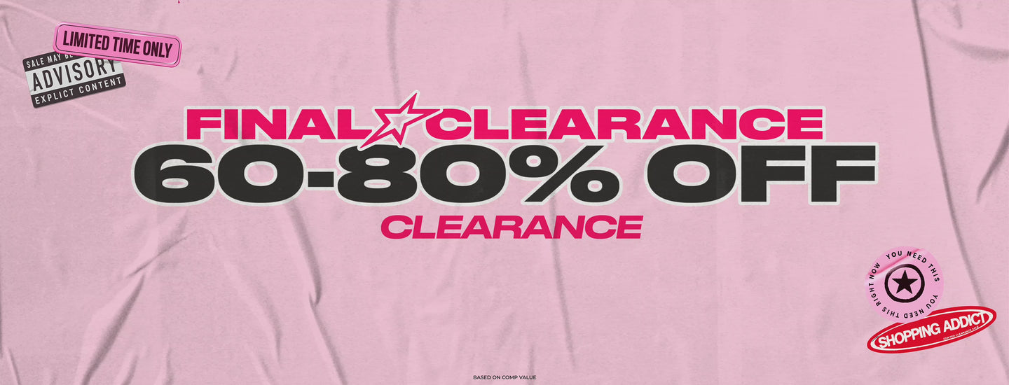final clearance 60-80% off clearance