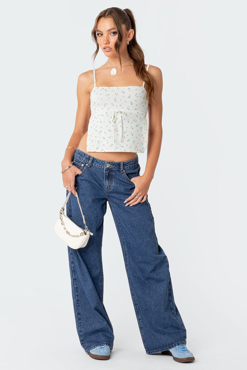 Tall Raelynn Washed Low Rise Baggy Jeans