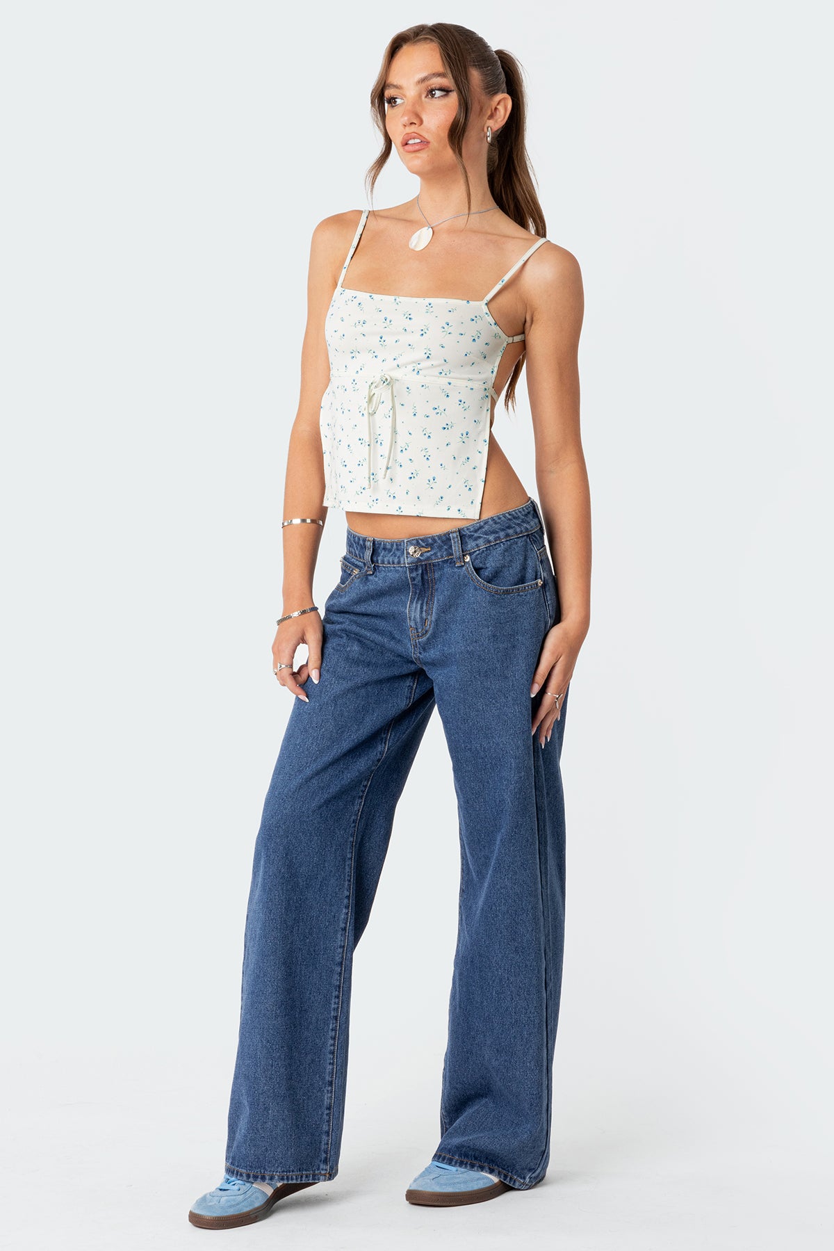 Tall Raelynn Washed Low Rise Baggy Jeans