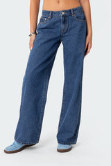 Raelynn Washed Low Rise Jeans