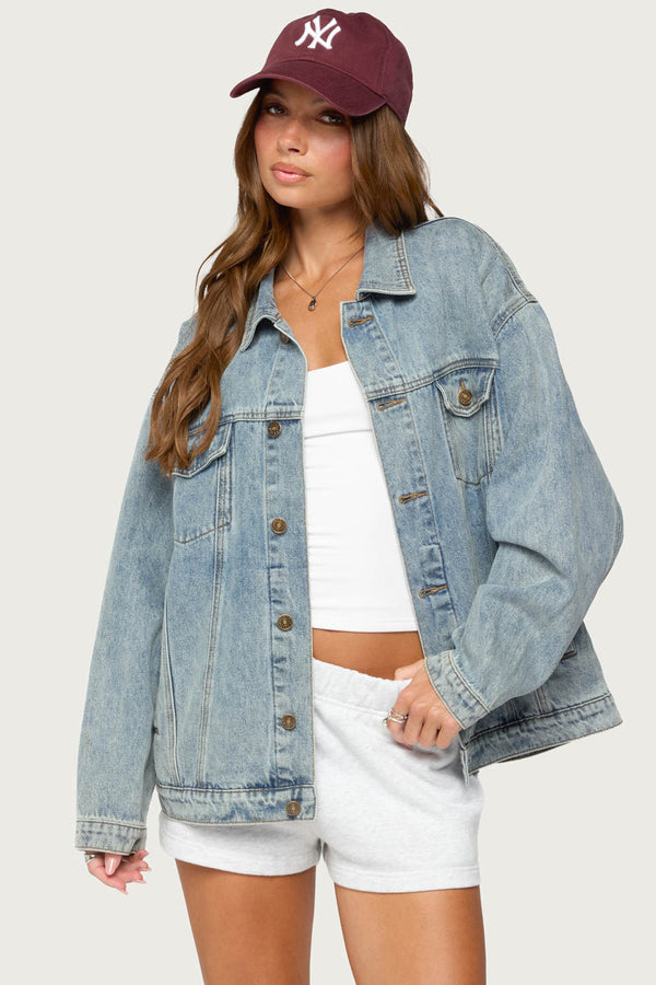 Dalia Oversized Denim Jacket