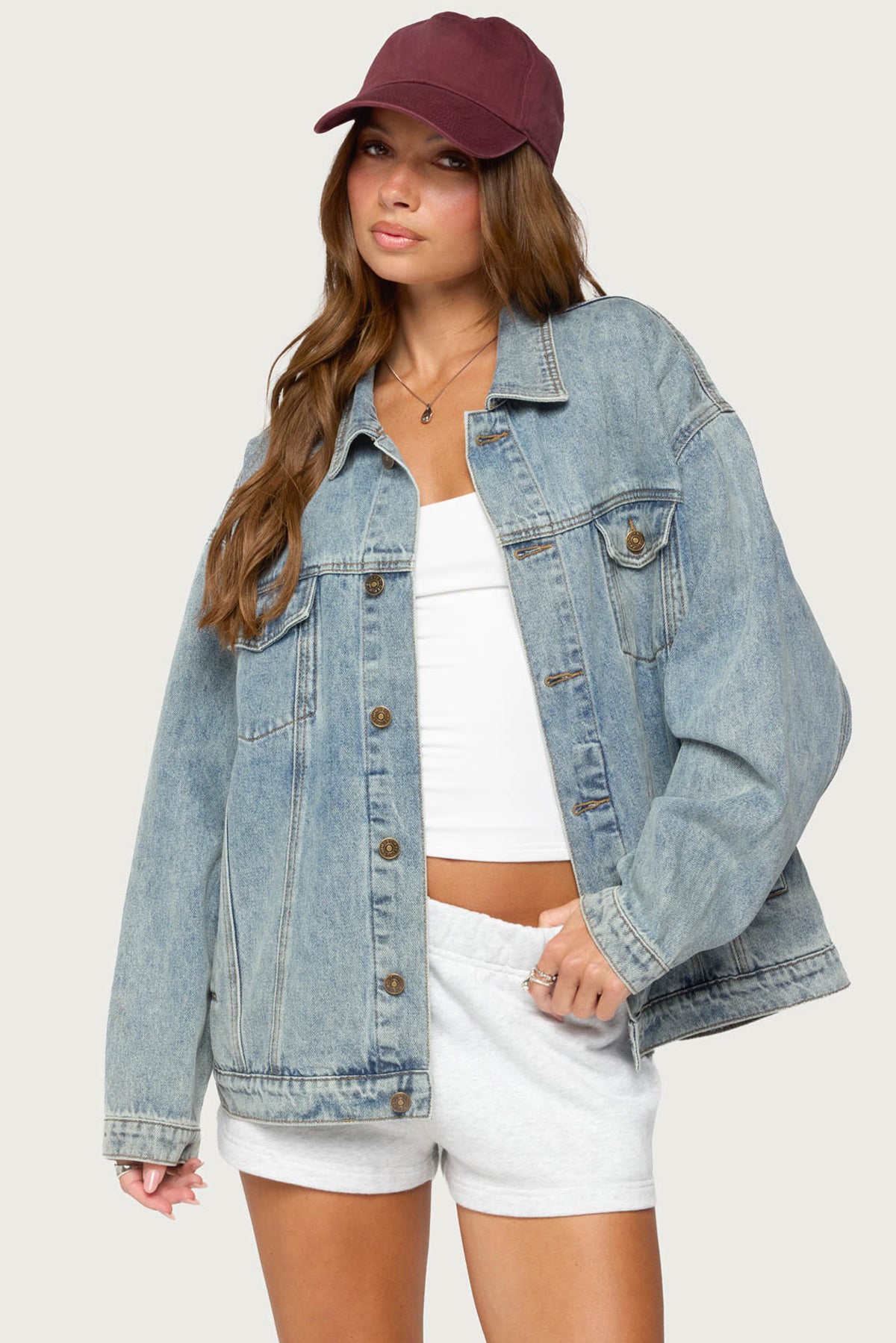 Dalia Oversized Denim Jacket