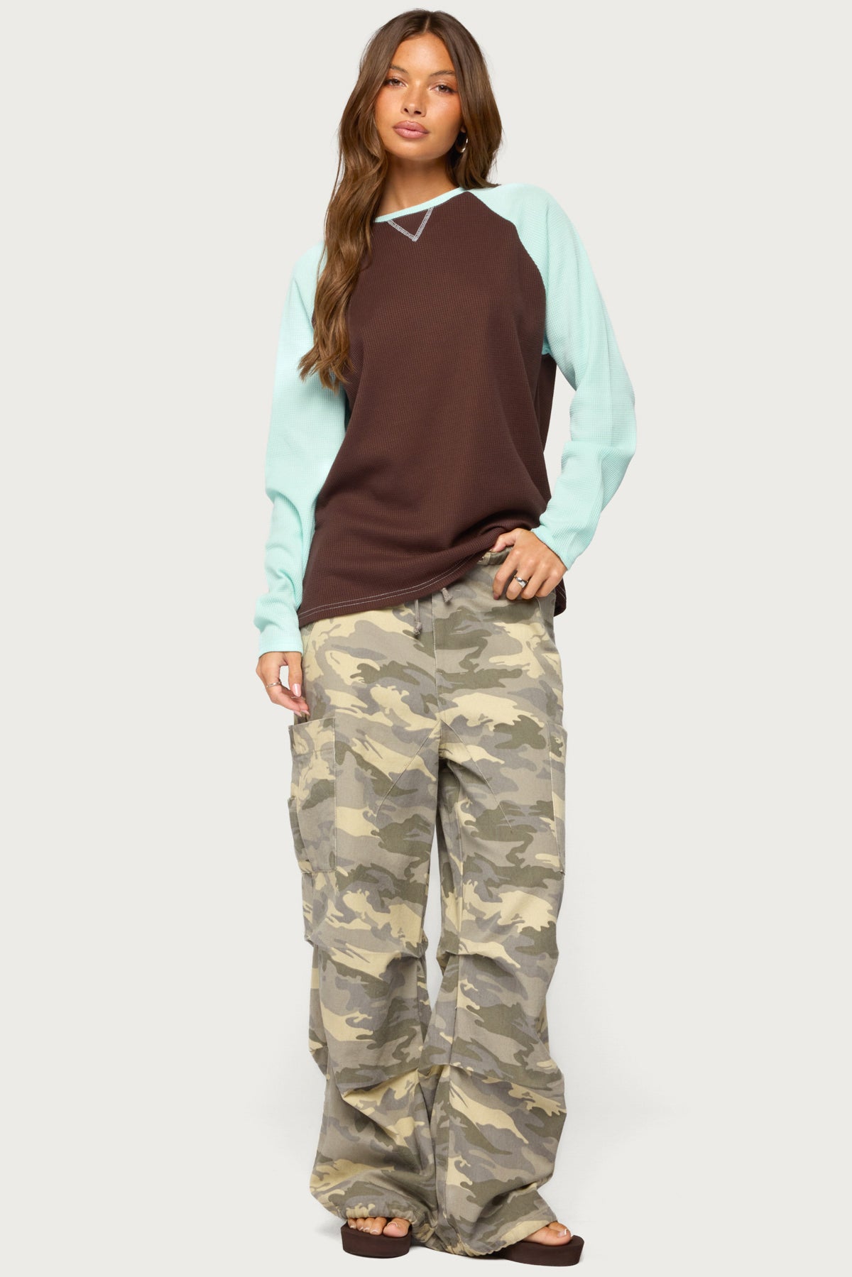 Me Time Oversized Waffle Top