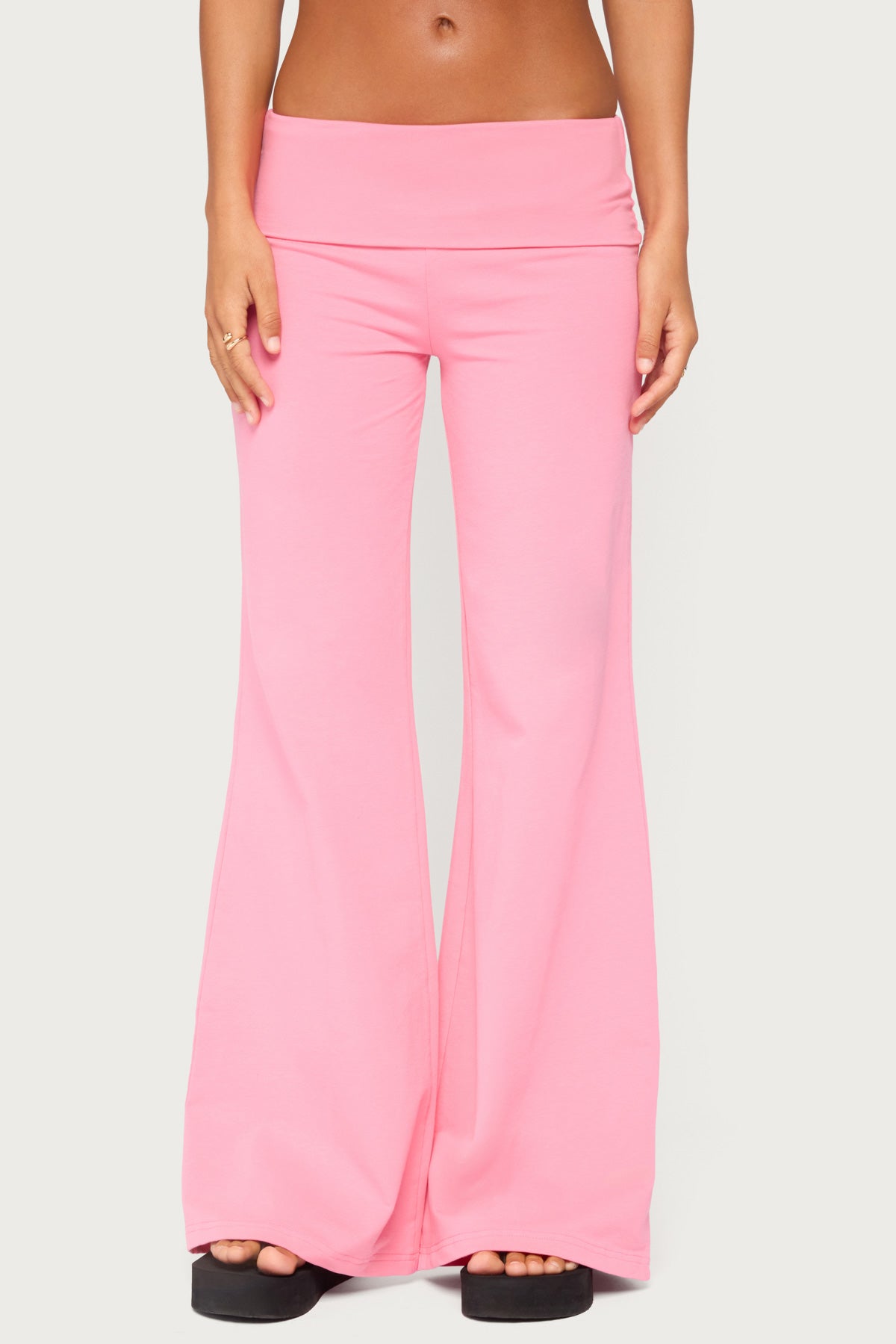 Wide Leg Foldover Pants