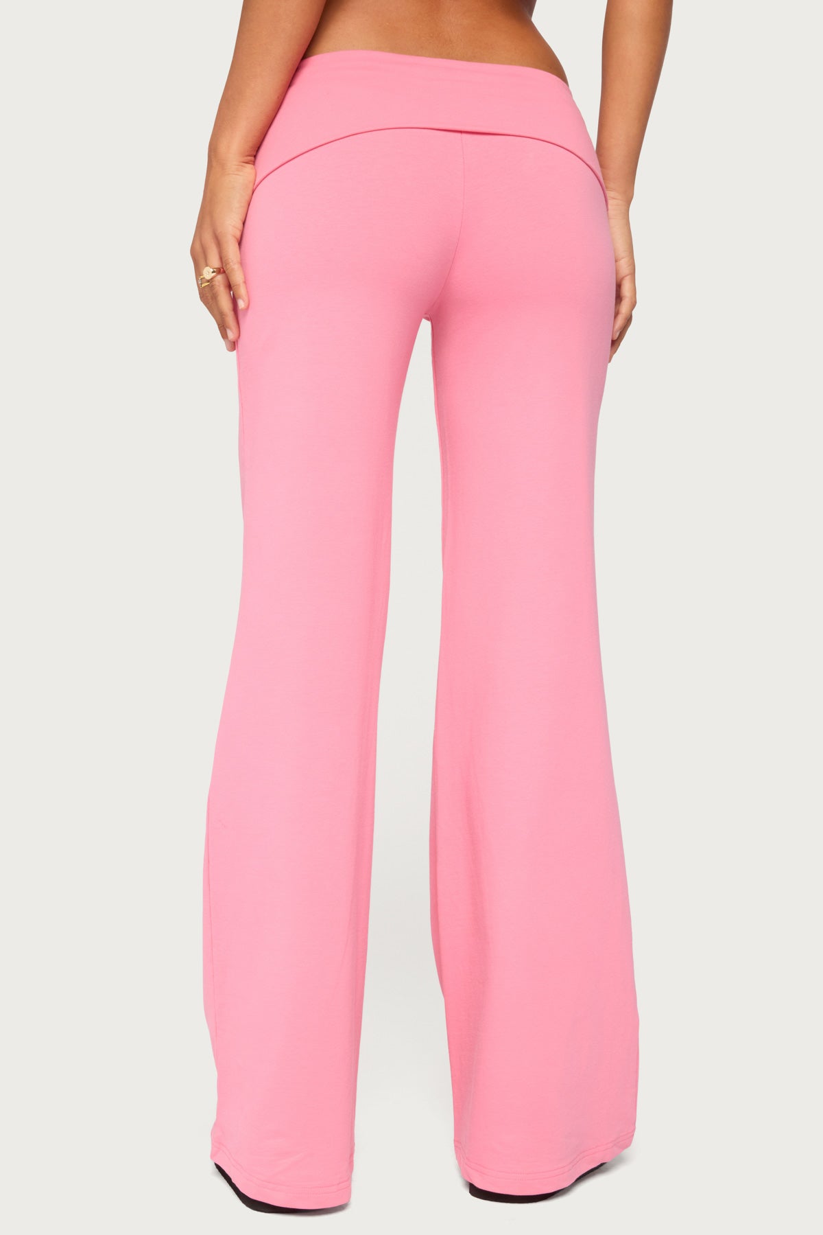 Wide Leg Foldover Pants