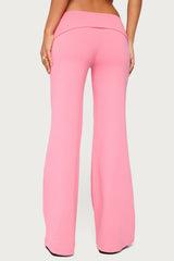 Wide Leg Foldover Pants