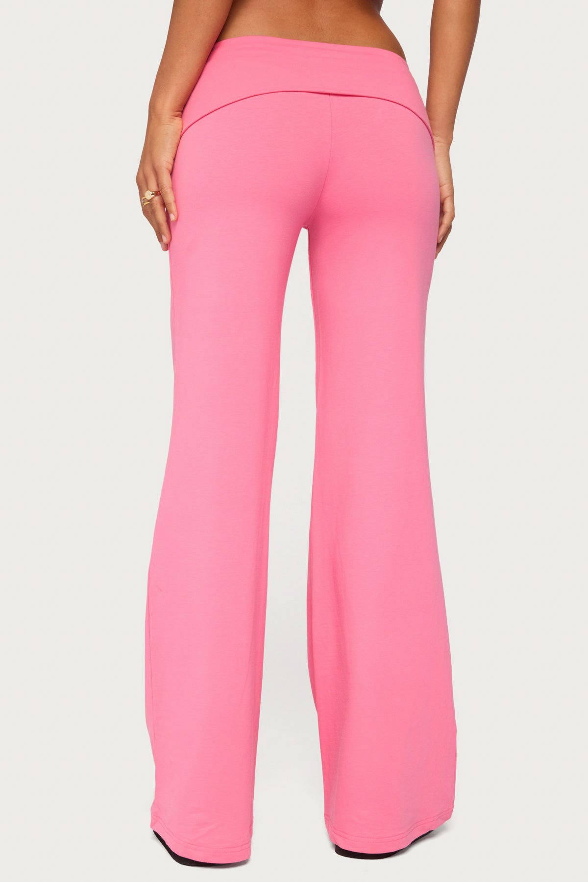 Wide Leg Foldover Pants