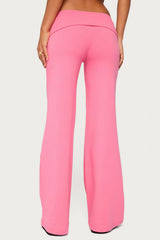 Wide Leg Foldover Pants