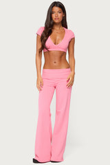 Laverne Wrap Crop Top