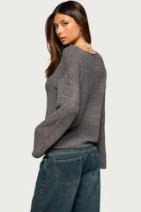 Drop Shoulder Light Knit Sweater