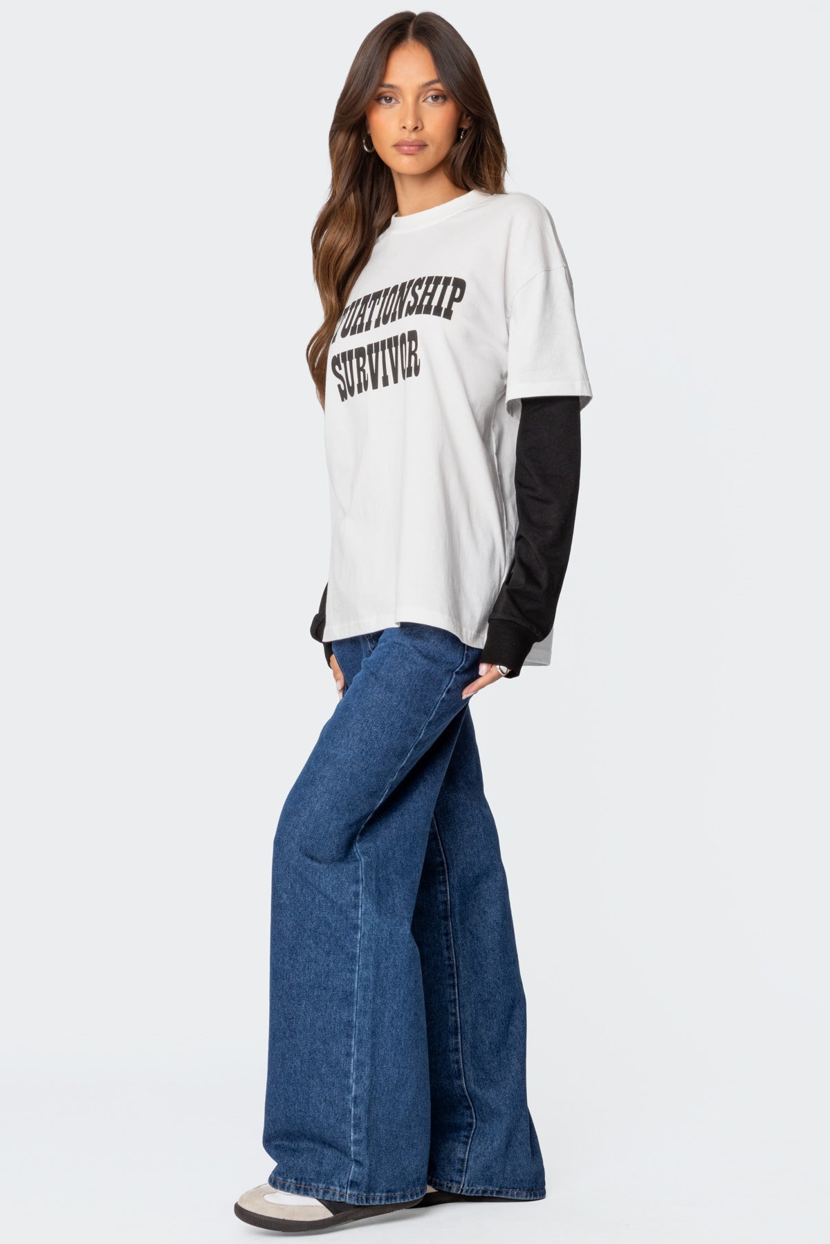 Situationship Oversized Layered T Shirt