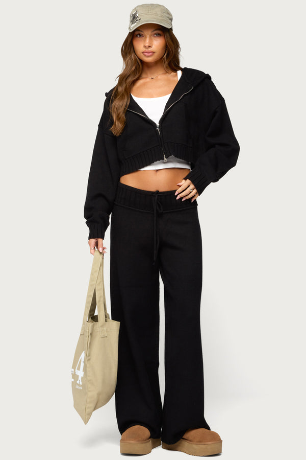Russell Knit Hooded Cardigan