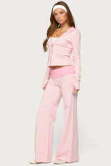 Meggy Striped Foldover Pants