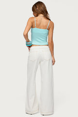 Kianni Low Rise Wide Leg Jeans