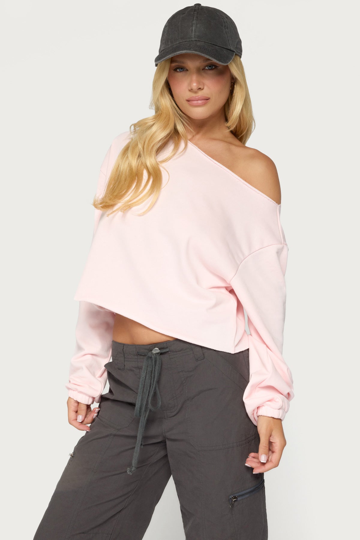 Aveline Off Shoulder Light Sweatshirt