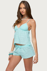 Talula Eyelet Babydoll Top
