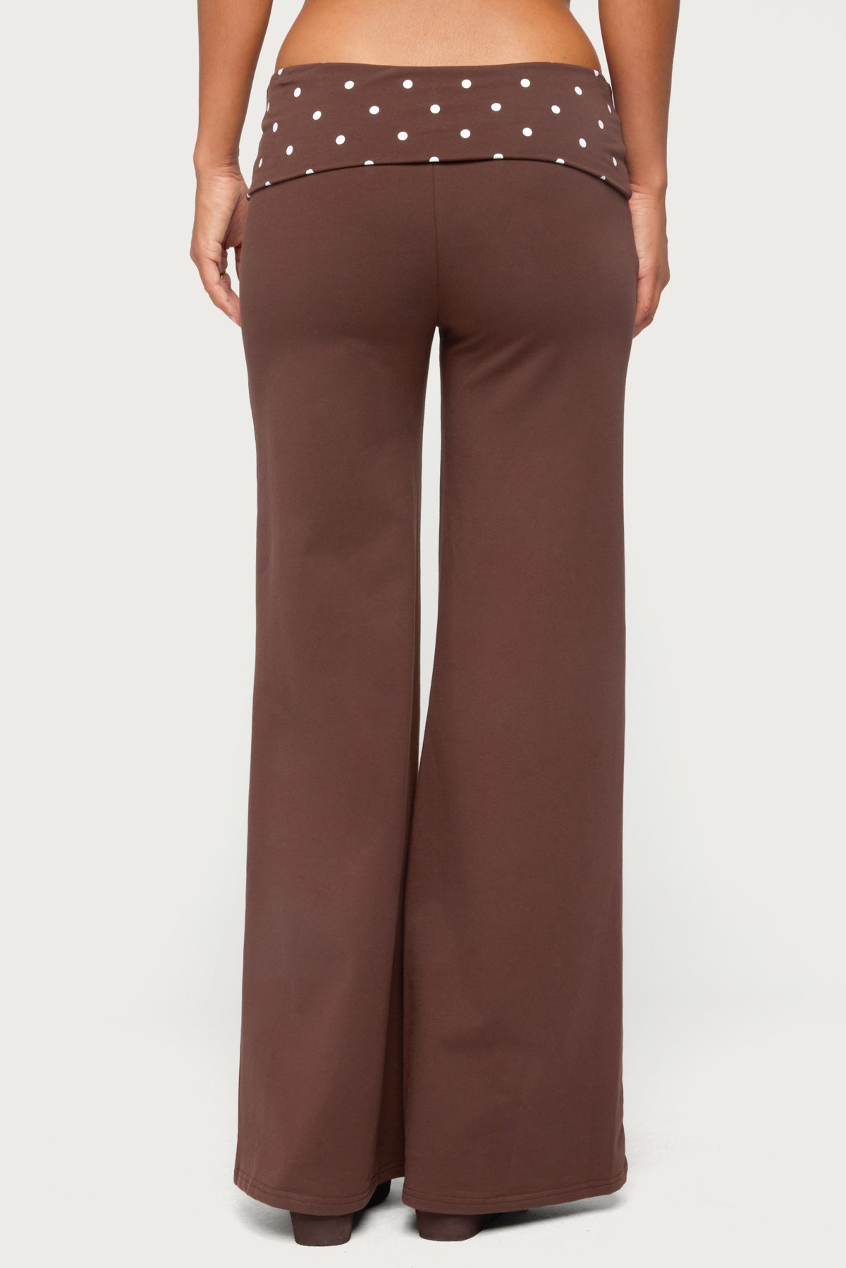 Reeva Polka Dot Foldover Pants