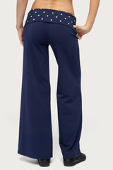 Petite Reeva Polka Dot Foldover Pants