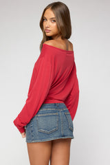 Nannie Off Shoulder Oversized Top