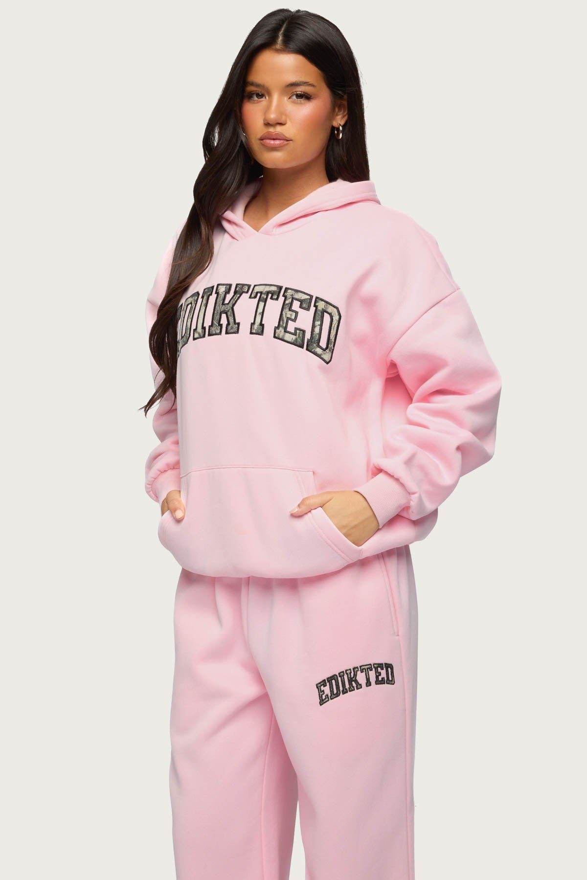 Camo Crush Edikted Oversized Hoodie