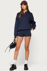 Lorie Oversized Knit Polo Sweater
