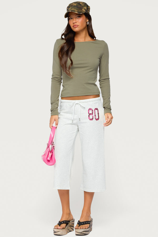 Savi Boat Neck Long Sleeve Top