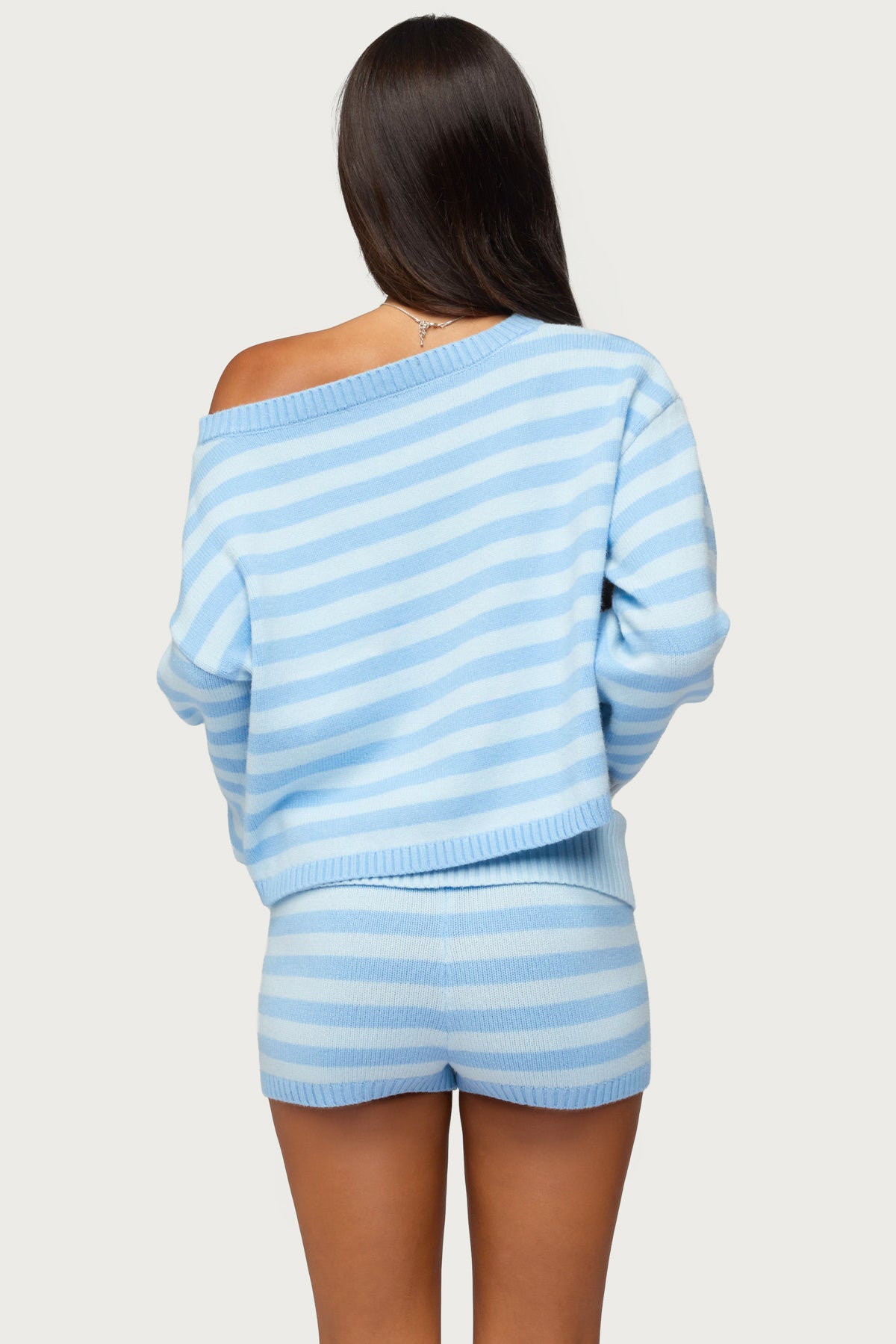 Saphi Striped Oversized Knit Sweater