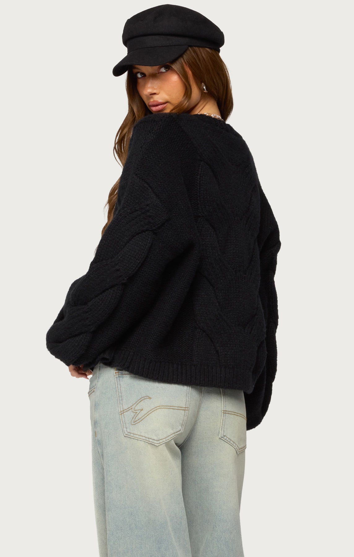 Braiden Chunky Cable Knit Cardigan