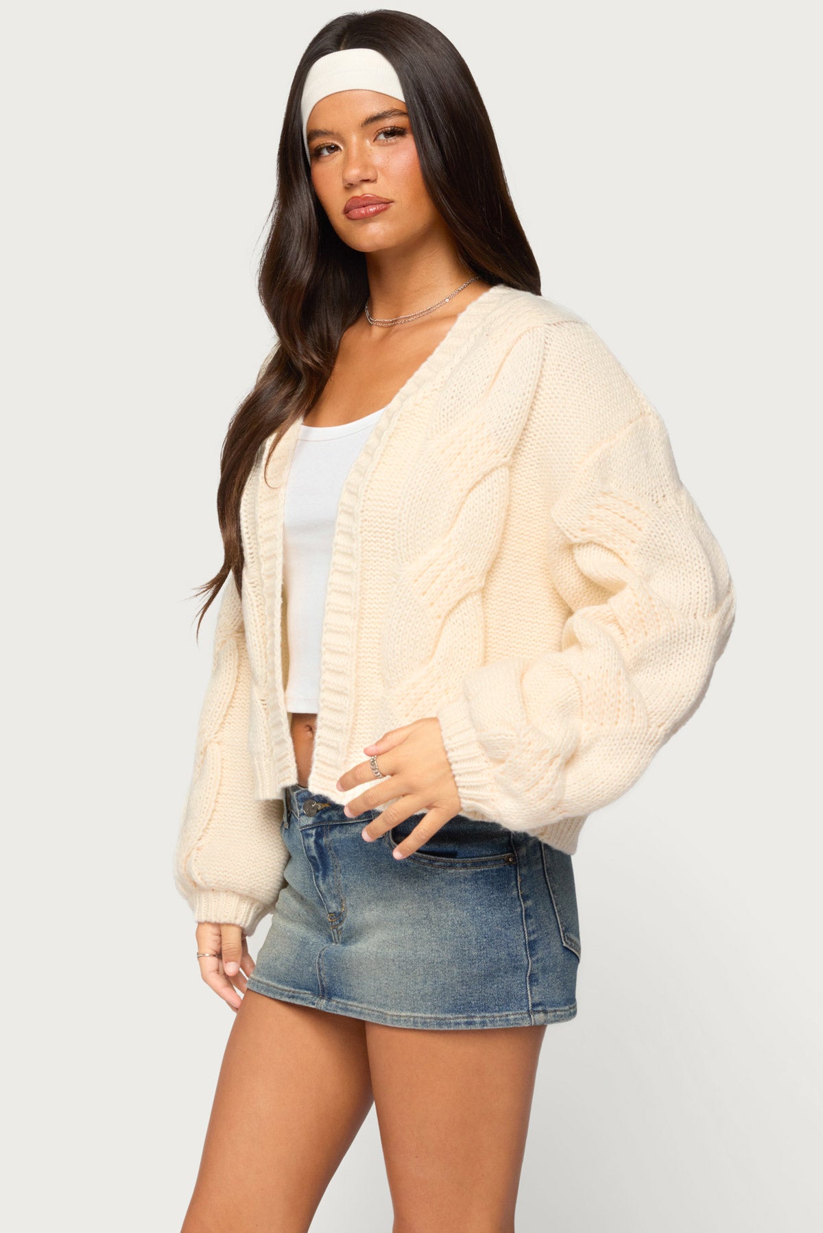 Braiden Chunky Cable Knit Cardigan