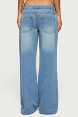 Raiyne Low Rise Wide Leg Jeans