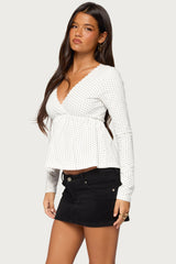 Kenzie Long Sleeve Babydoll Top
