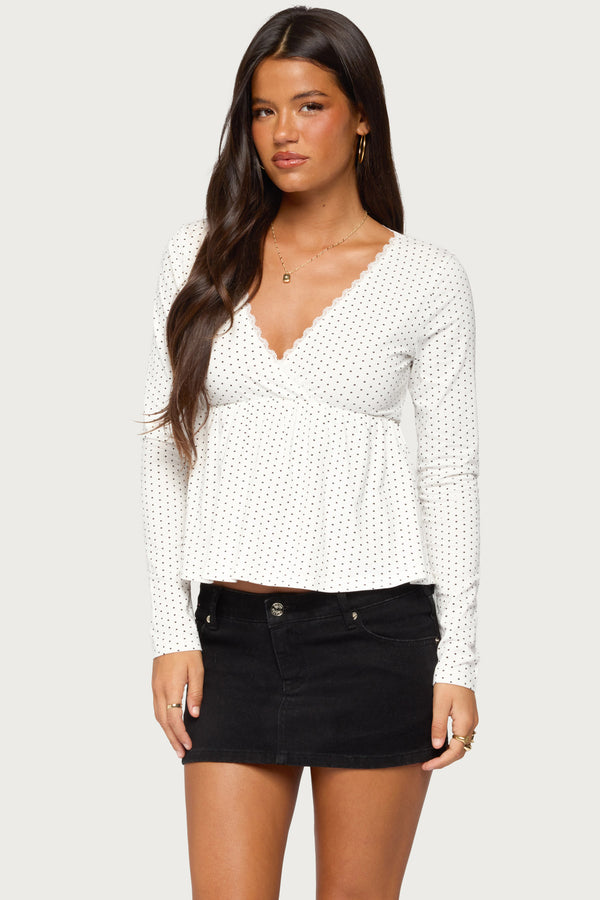 Kenzie Long Sleeve Babydoll Top