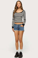 Rainey Striped Long Sleeve Top
