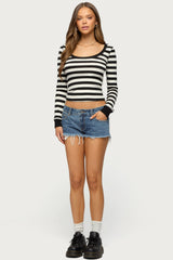 Rainey Striped Long Sleeve Top