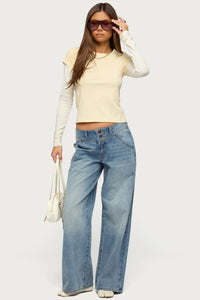 Meredith Low Rise Wide Leg Jeans