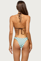 Melanie Polka Dot Triangle Bikini Top