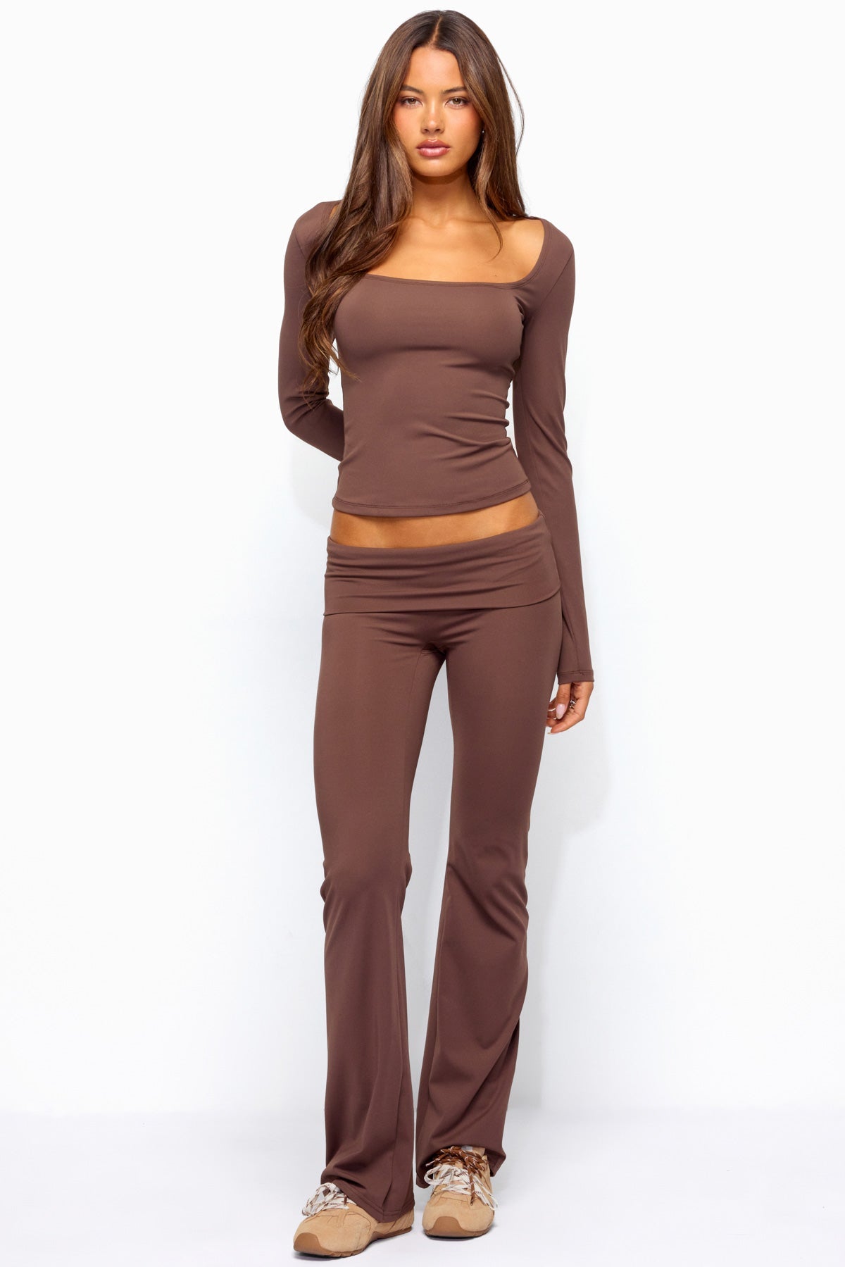 Hayden Square Neck Long Sleeve Top