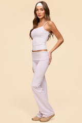 Oriane Foldover Flared Leggings