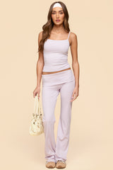 Oriane Foldover Flared Leggings