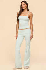 Oriane Foldover Flared Leggings