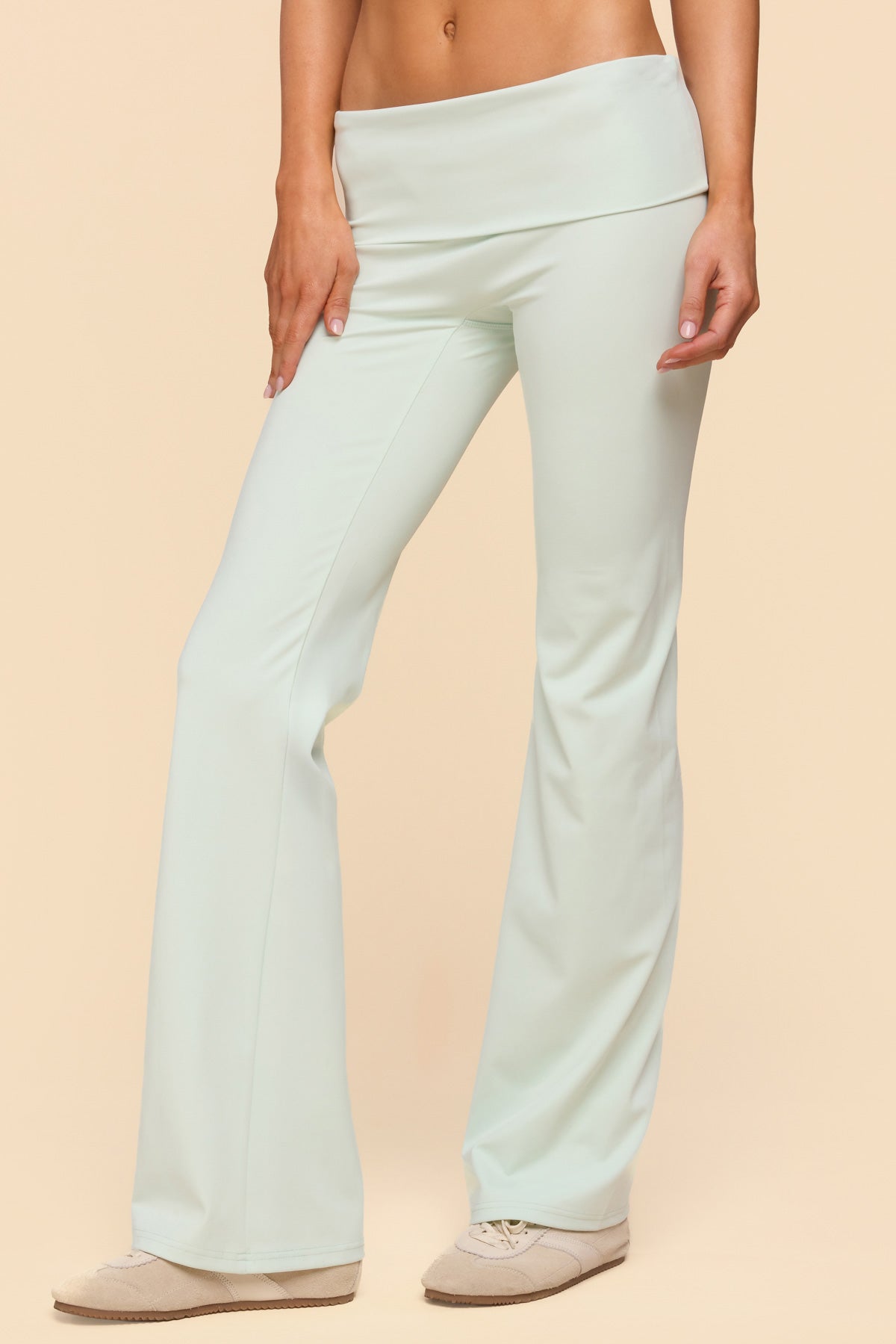 Oriane Foldover Flared Leggings