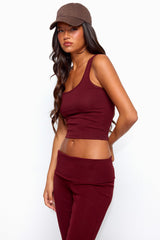 Linda Ribbed Scoop Neck Tank Top