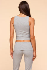 Linda Ribbed Scoop Neck Tank Top