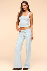 Linda Ribbed Scoop Neck Tank Top