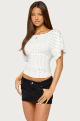 Abriana Ruched Waist Top
