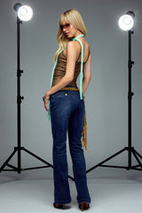 Headliner Sequin Fringe Tie Belt