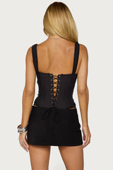 Jana Lacey Ruched Strap Corset